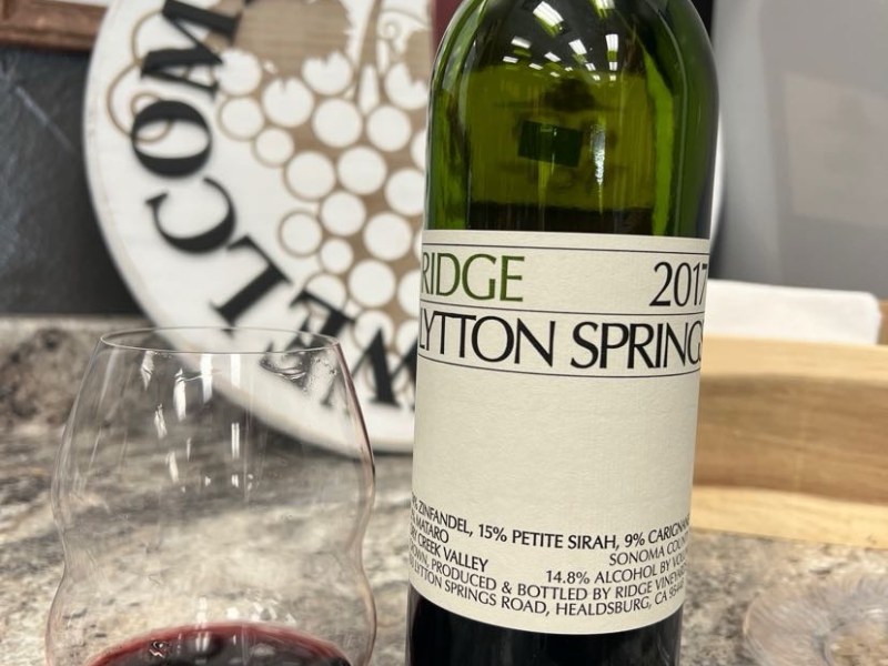 Ridge Vineyards’ Lytton Springs 2017 Estate Wine: A Sonoma&nbsp;Classic